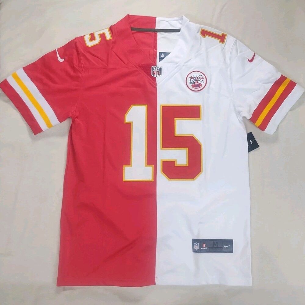 Kansas City Chiefs Patrick Mahomes 15 Jersey Red/White Men's Size XL